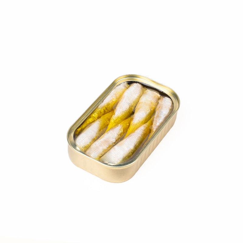 Small sardines in organic extra virgin olive oil with Chili pepper (BIO) | Maria Organic