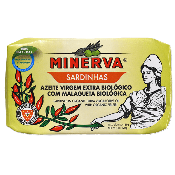 Sardinės aštriame ekologiškame ypač tyrame alyvuogių aliejuje | Minerva BIO