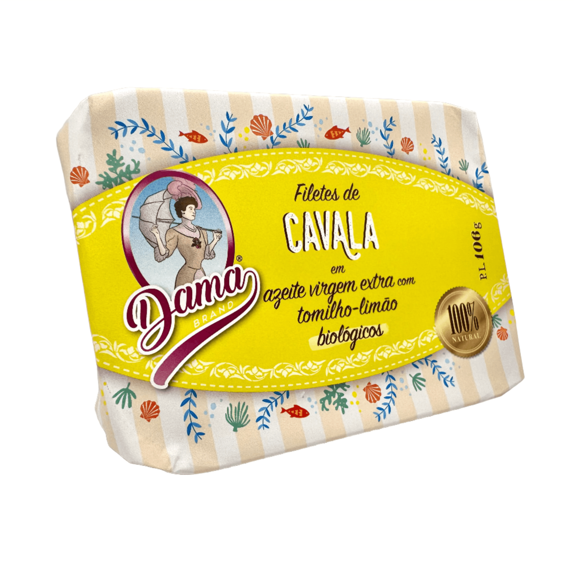 Skumbriju file bioloģiskā pirmā spieduma olīveļļā ar citrusaugļu timiānu (BIO) | Dama