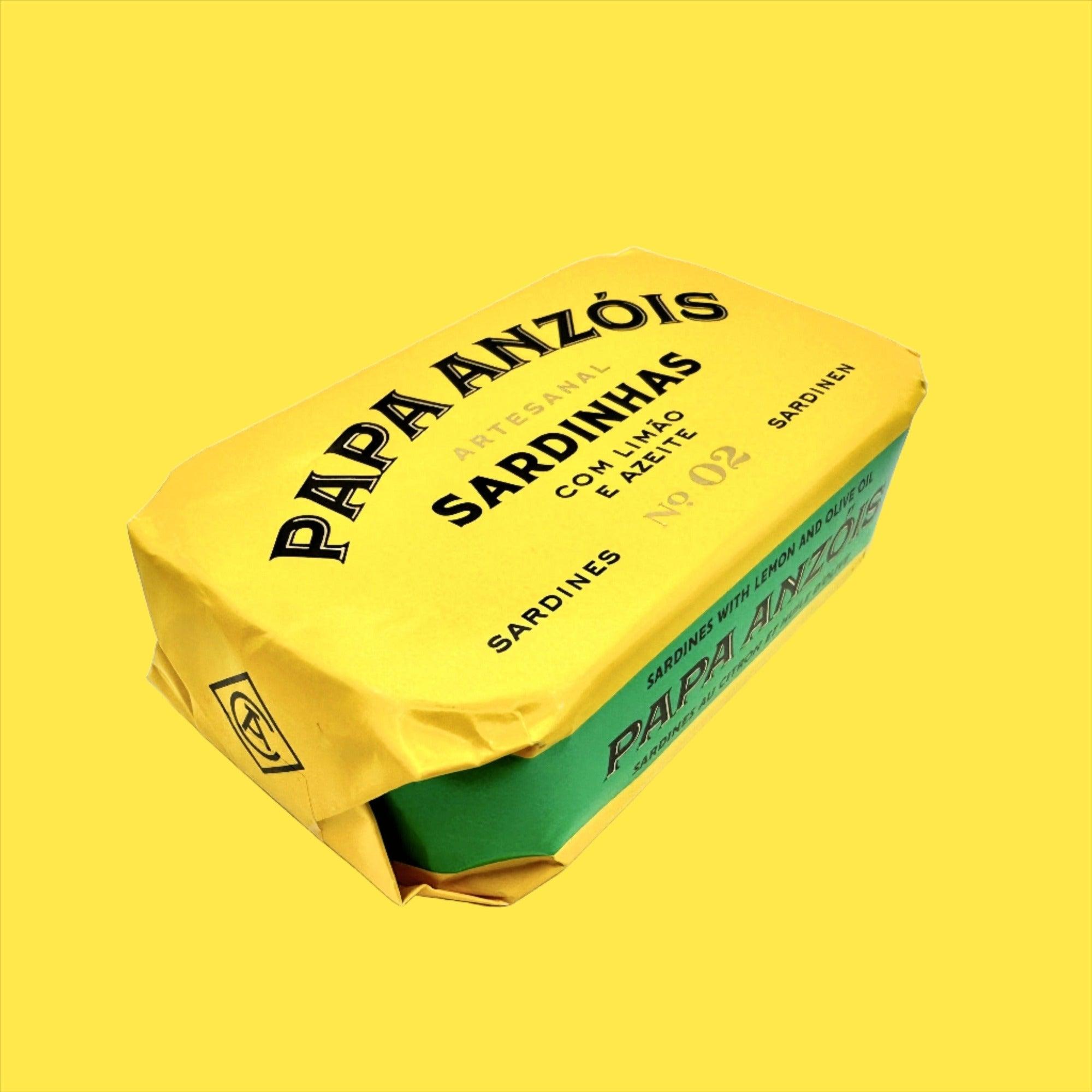 Sardīnes olīveļļā ar citronu | Papa Anzóis