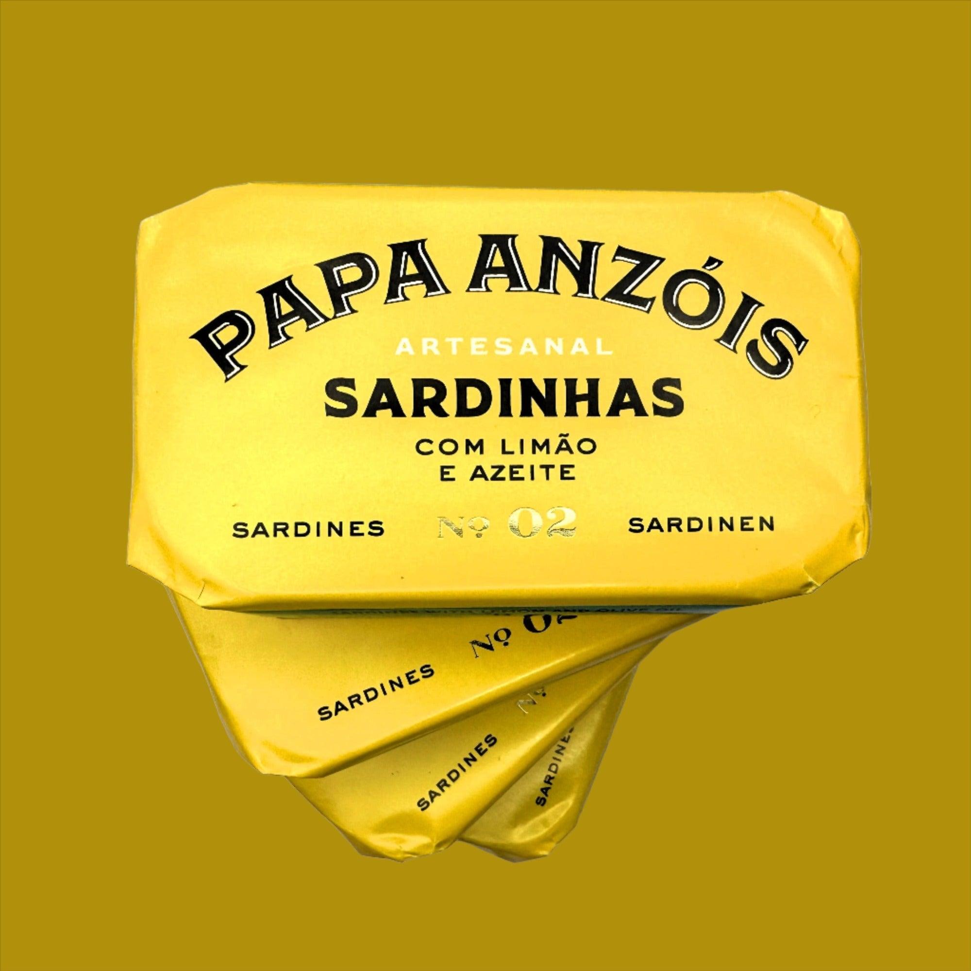 Sardīnes olīveļļā ar citronu | Papa Anzóis