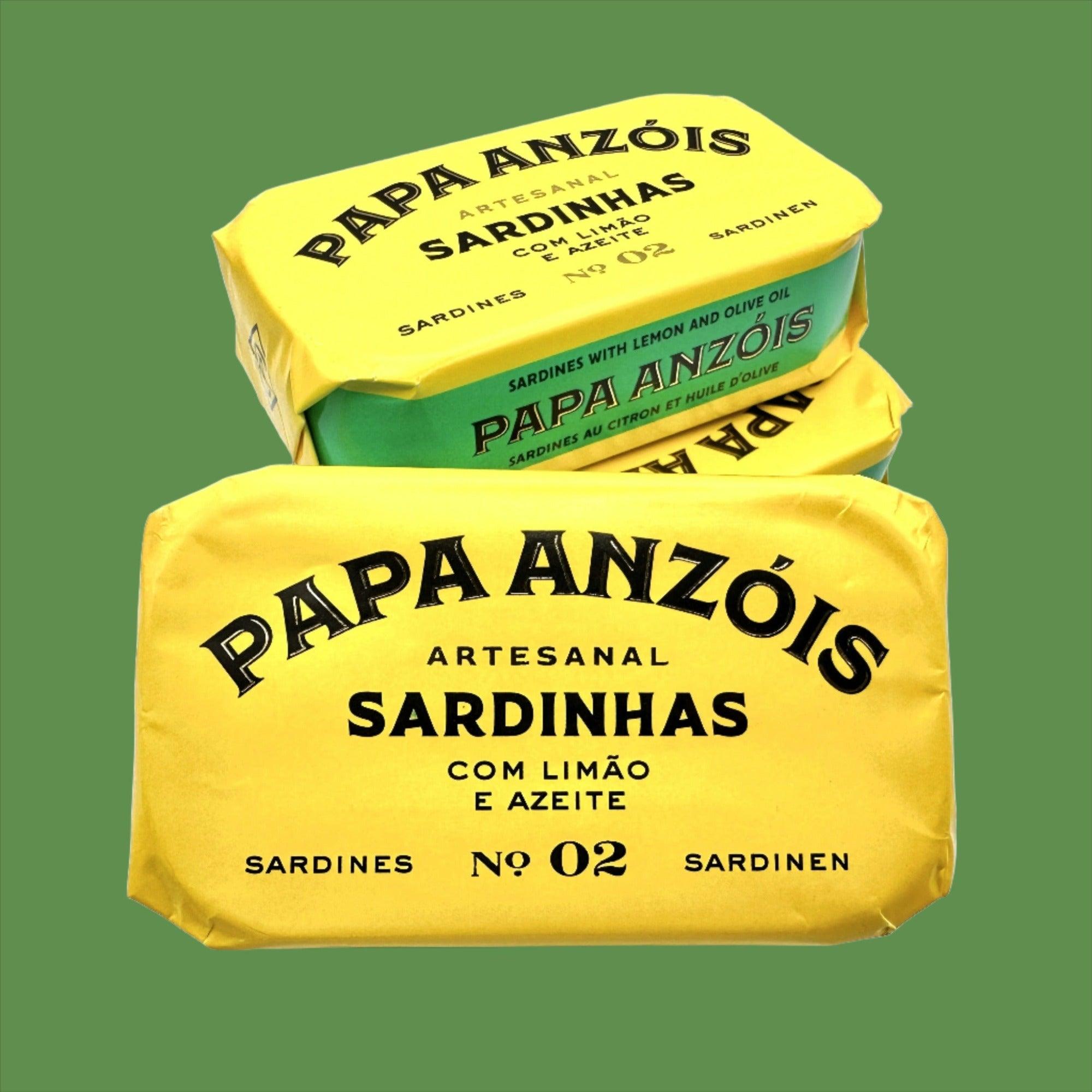 Sardīnes olīveļļā ar citronu | Papa Anzóis