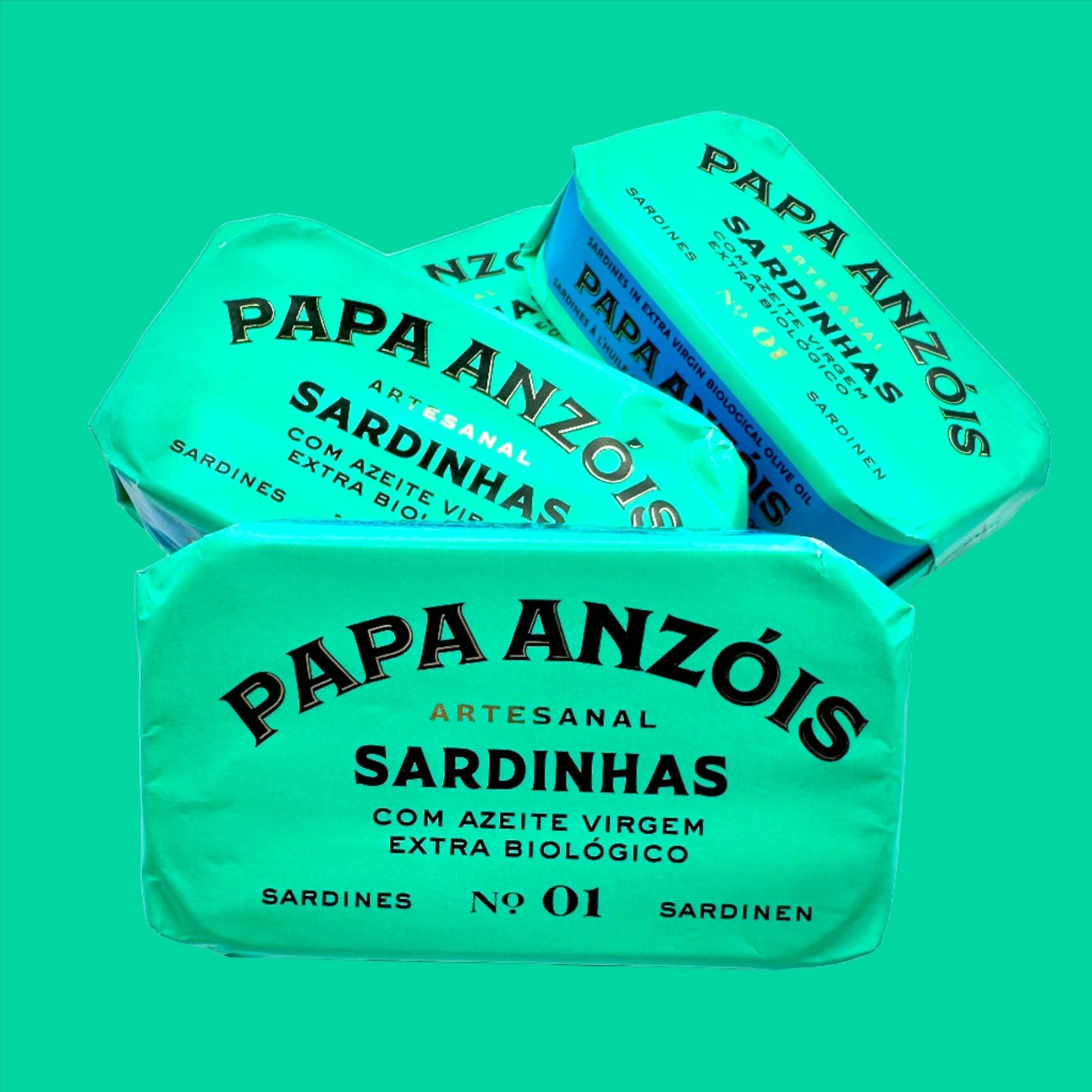 Sardines in organic extra virgin olive oil (BIO) | Papa Anzóis